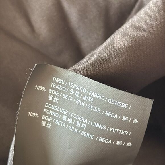 Saint Laurent Silk Mini Skirtโ Black Draped Designer YSL MEDIUM - Picture 6 of 11